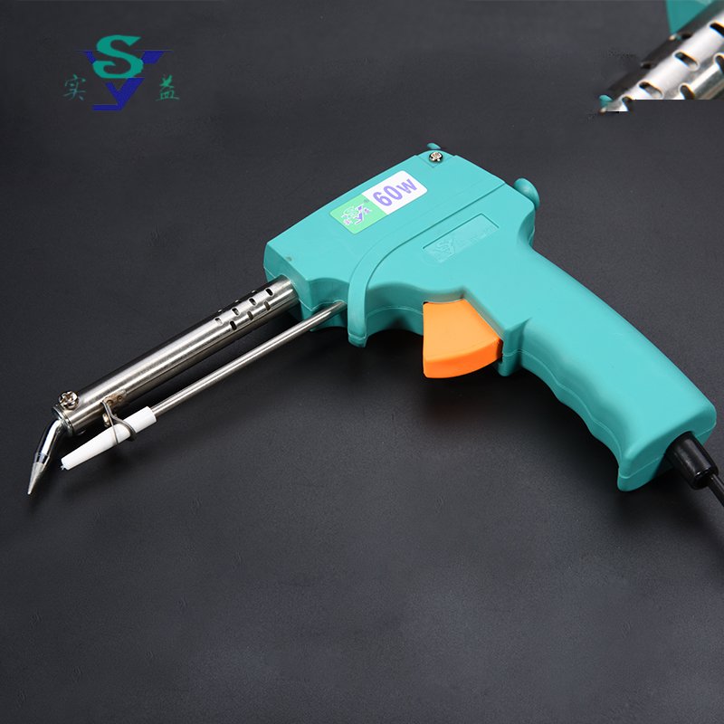 實(shí)益牌手動出錫絲焊槍 錫焊烙鐵SY-203 40W 60W單手焊接工具