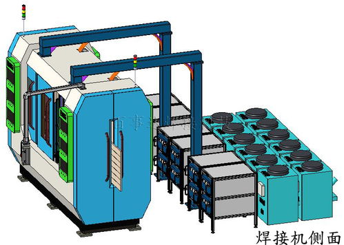 全鋁整板激光焊接機 實現自動化運行